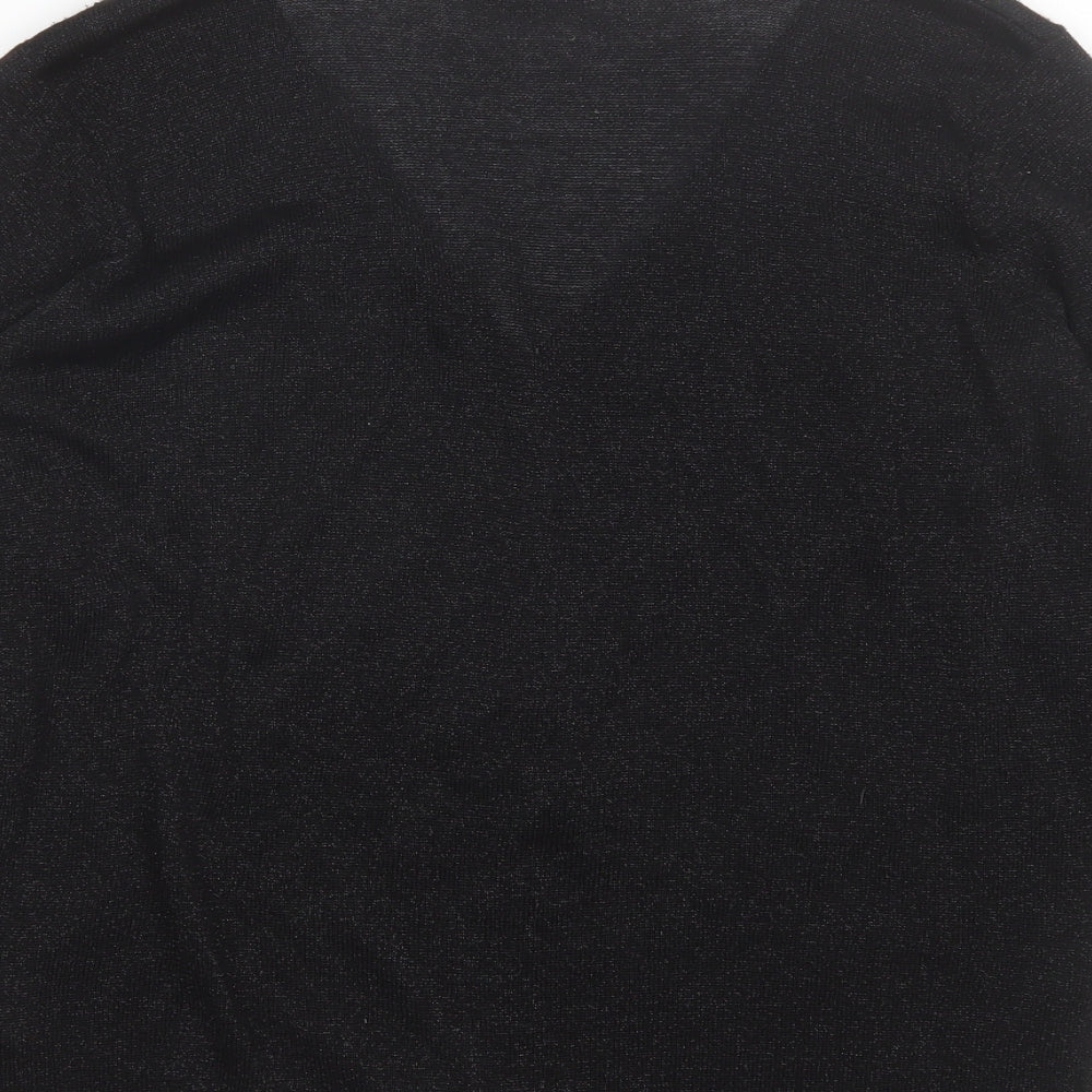 Womens UK Size S Soon Black Cardigan Jumper