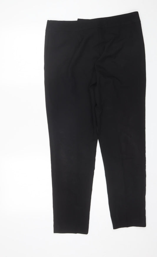 George Womens Black Polyester Dress Pants Trousers Size 12 L28 in Regular