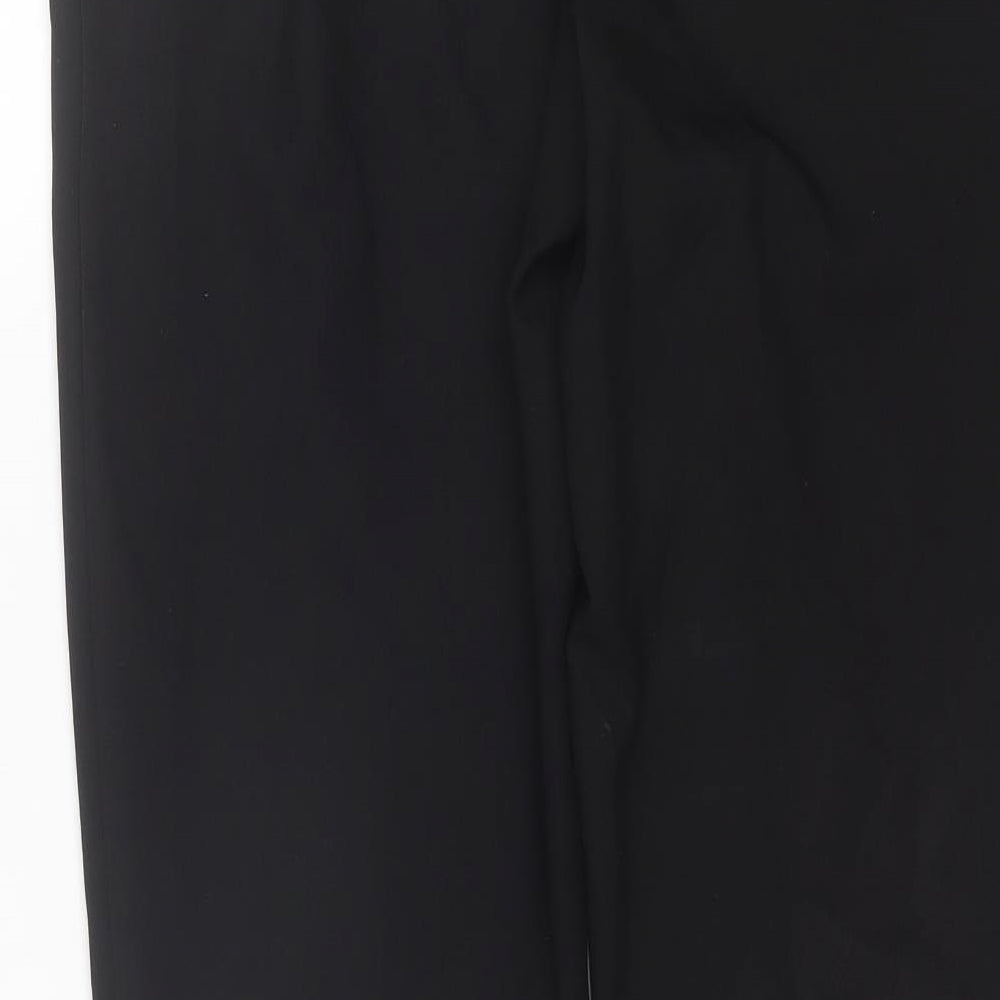 George Womens Black Polyester Dress Pants Trousers Size 12 L28 in Regular