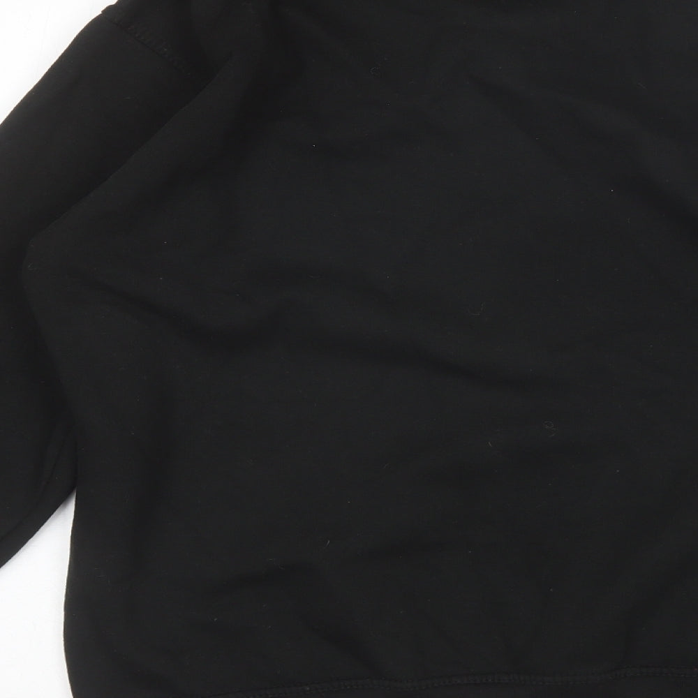 Uneek Mens Black Round Neck Polyester Pullover Jumper Size S