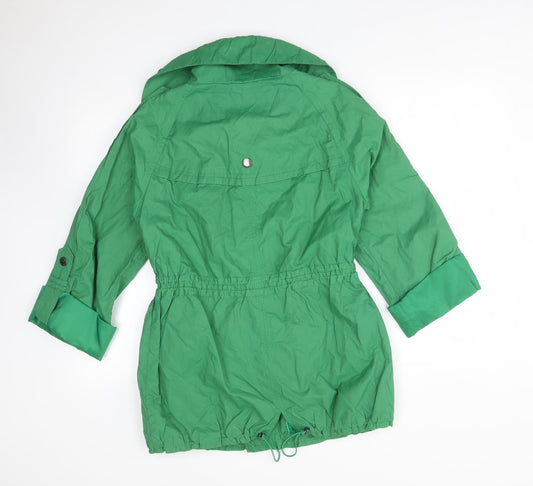 RJR.John Rocha Womens Green Overcoat Coat Size 8