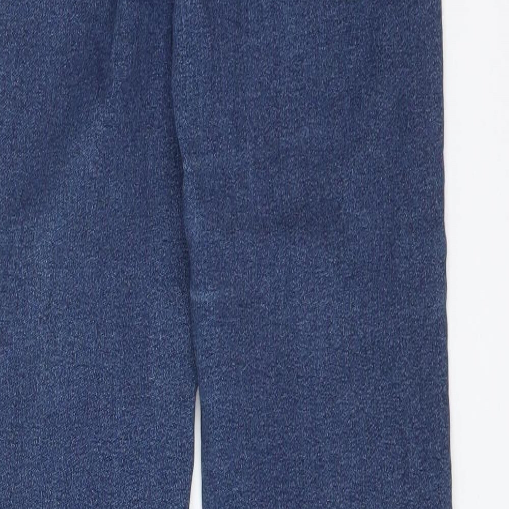 Brand and care label for Miss Selfridge women’s blue cotton jegging jeans, size UK 6, 27-inch leg regular