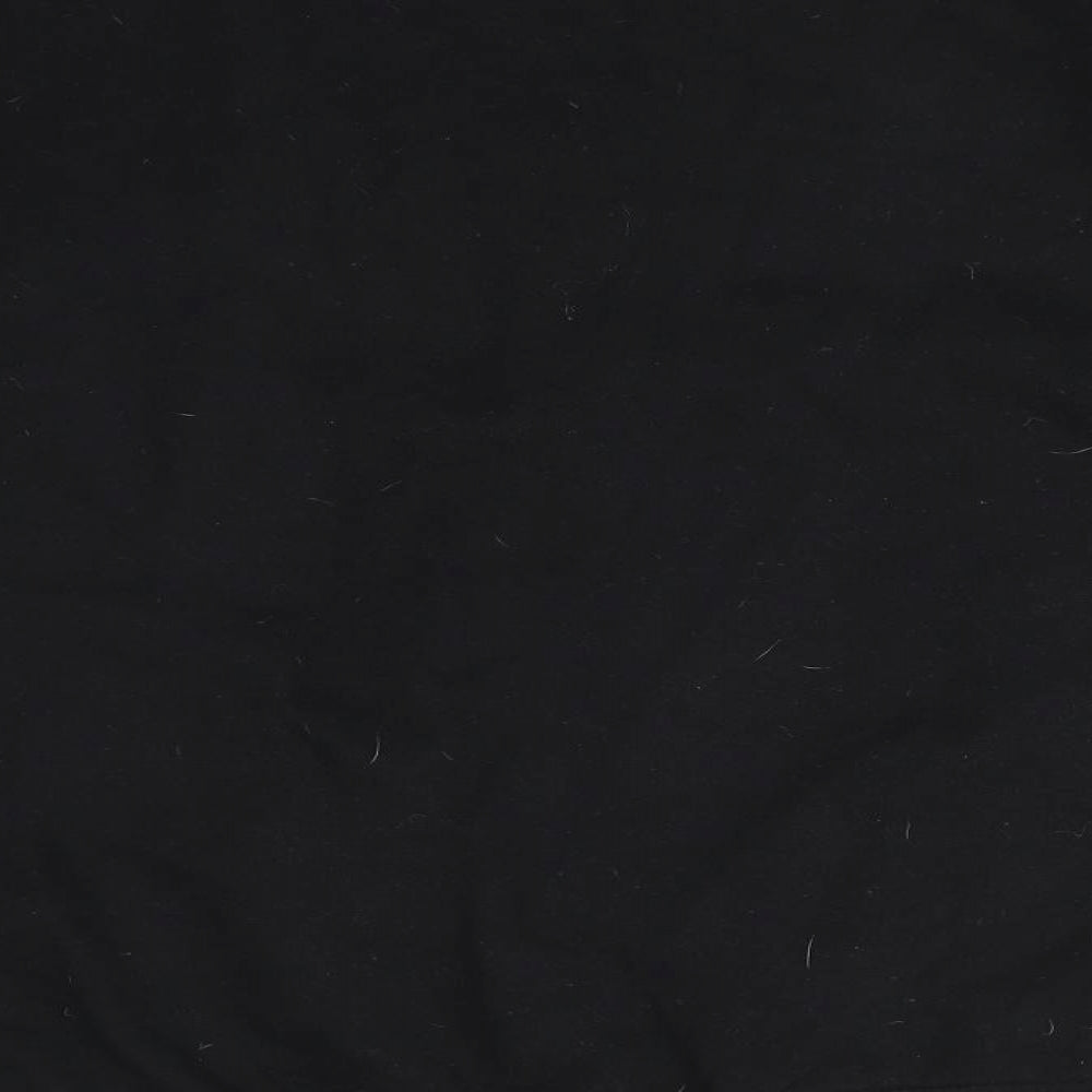 Brand and care label for Boohoo women’s black cotton pullover sweatshirt, size S, - fitness health club