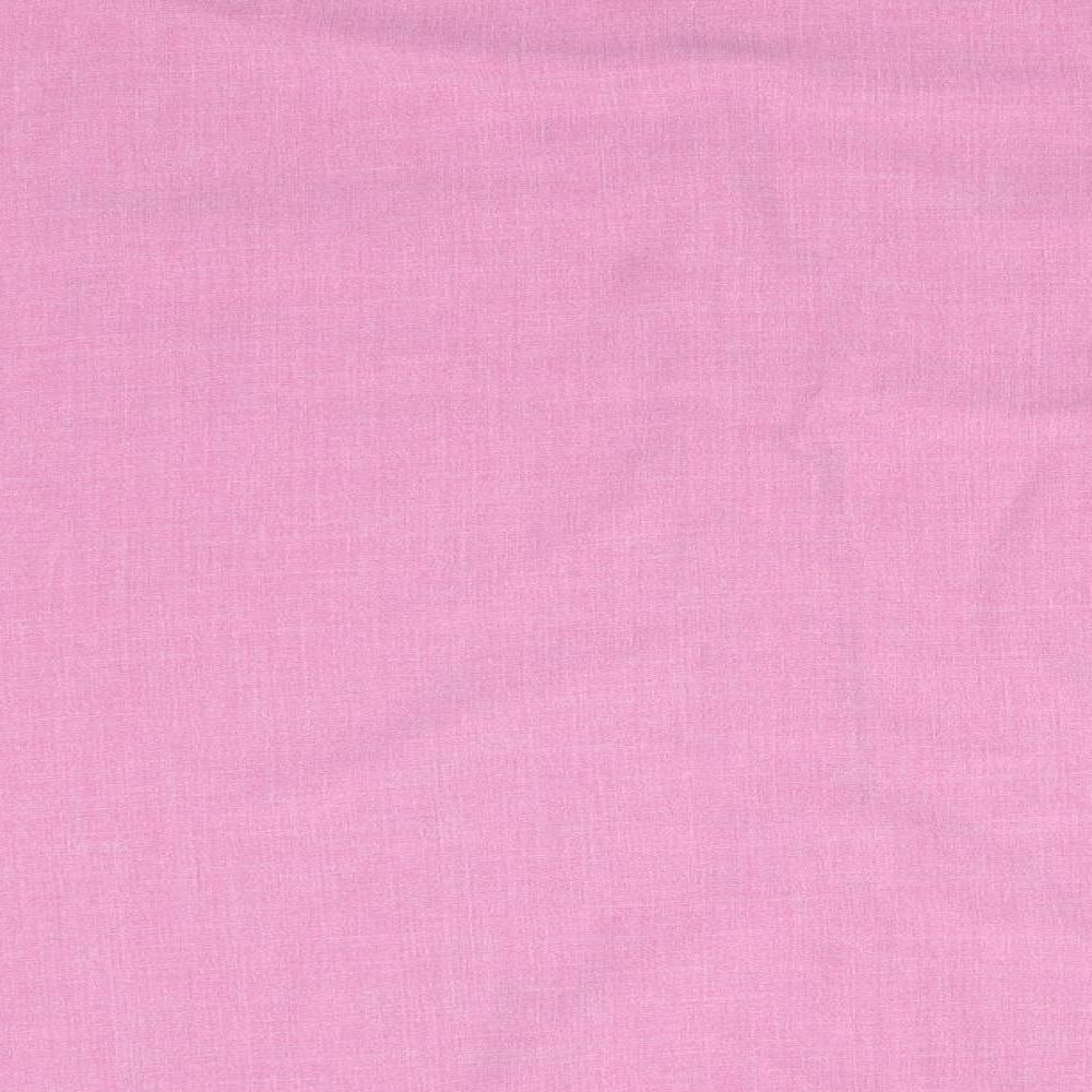 Brand and care label for Berkertex women’s pink polyester basic button-up, collared - dusky pink trim to collar & pockets