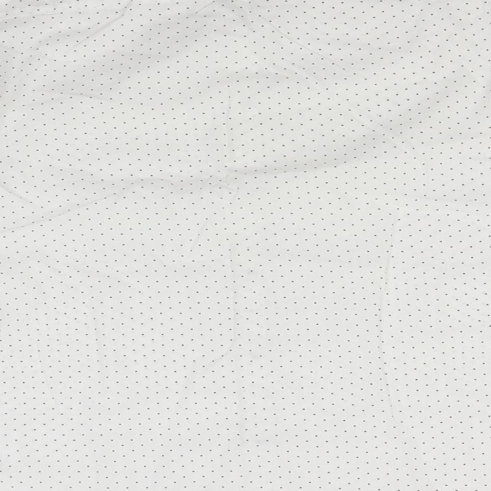 Mens UK Size 14.5 Cedar Wood State White Button-Up Long Sleeve Casual Shirt