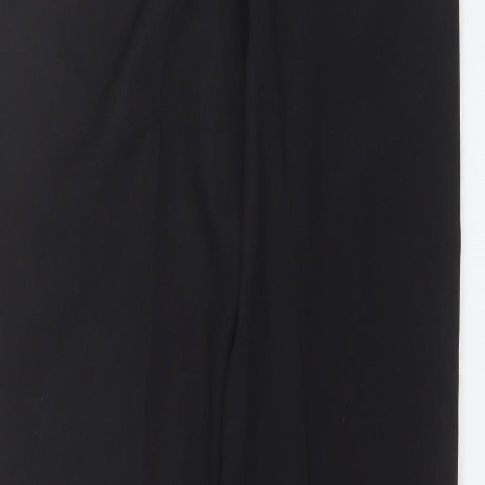 Womens UK Size 10 George Regular Fit Dress Pants Black Trousers