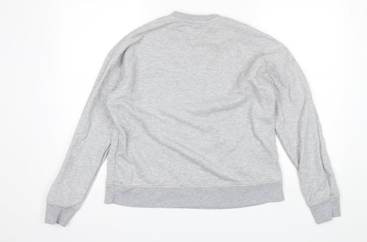 Primark Womens Grey Round Neck Cotton Pullover Jumper Size S