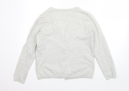 Womens UK Size 12 Atmosphere Grey Cardigan Jumper