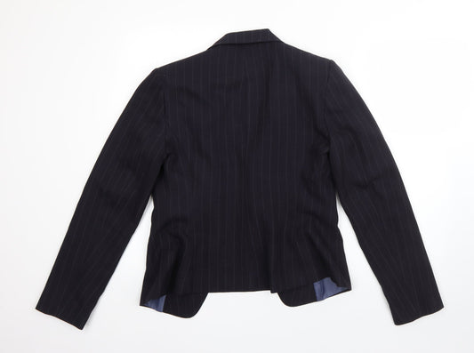 George Womens Blue Jacket Blazer Size 10 Button