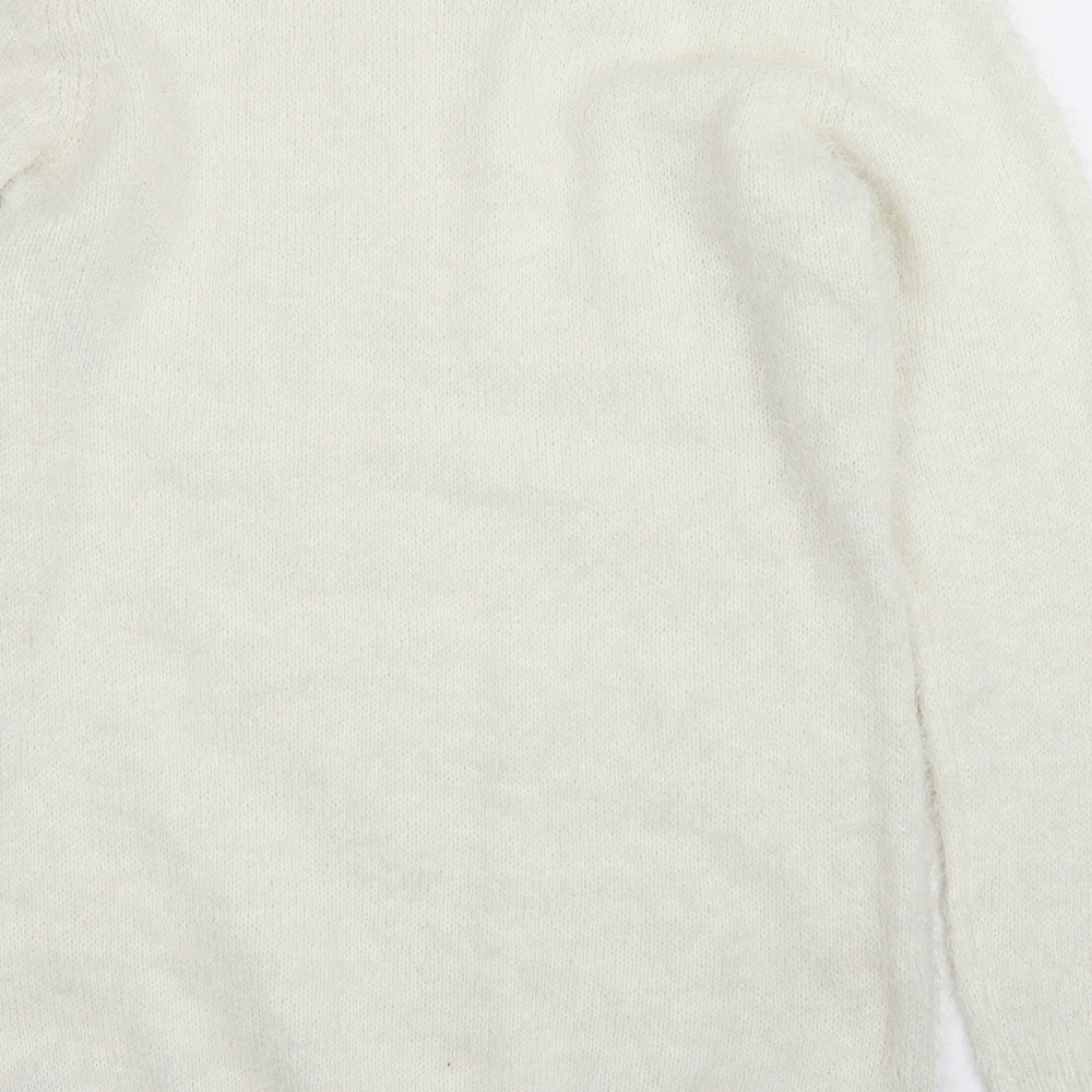Womens UK Size 14 Studio White Pullover Jumper
