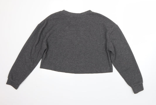 Womens UK Size S Zara Grey Shrug Jumper