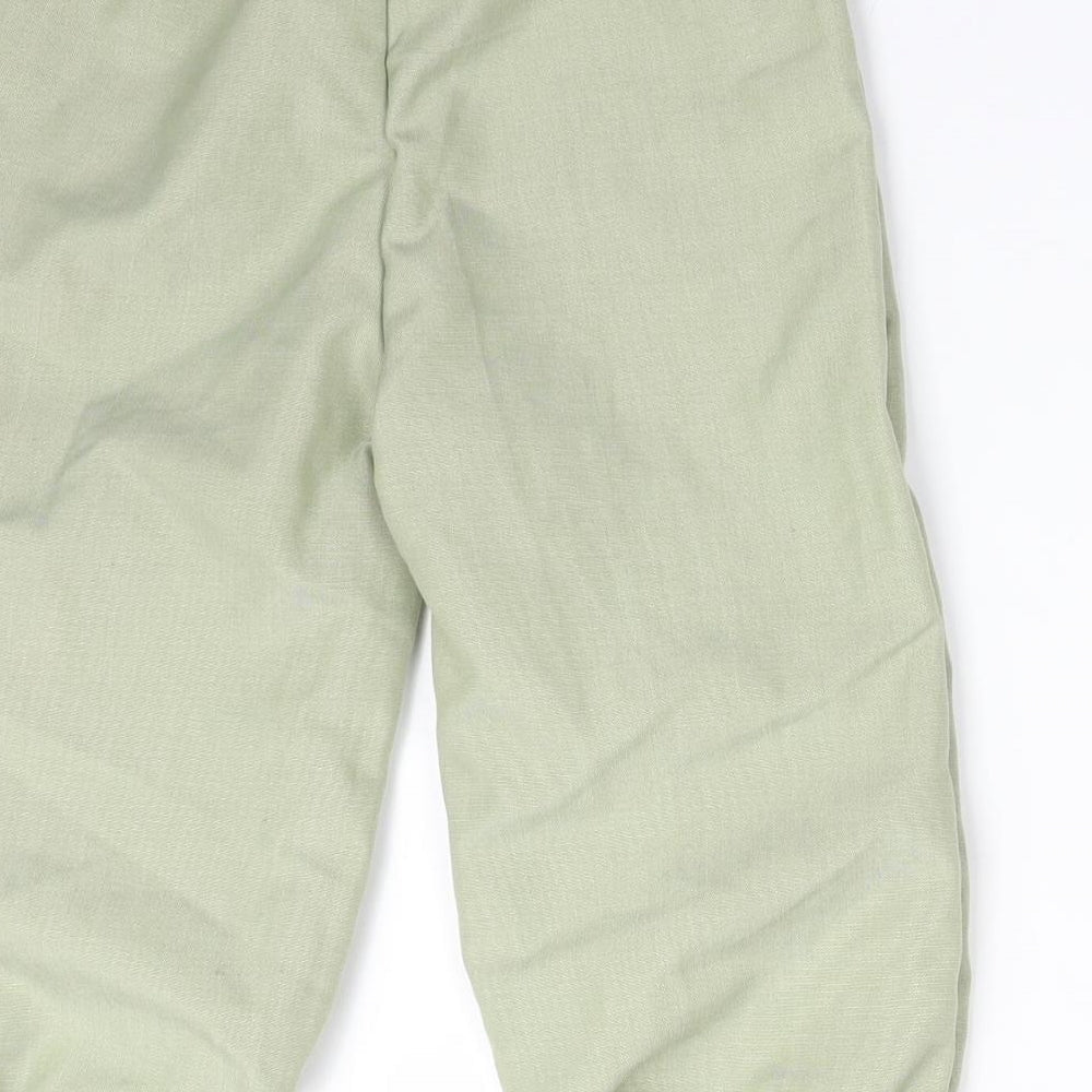 Disney Girls Green Viscose Trousers Size 7-8 Years Regular