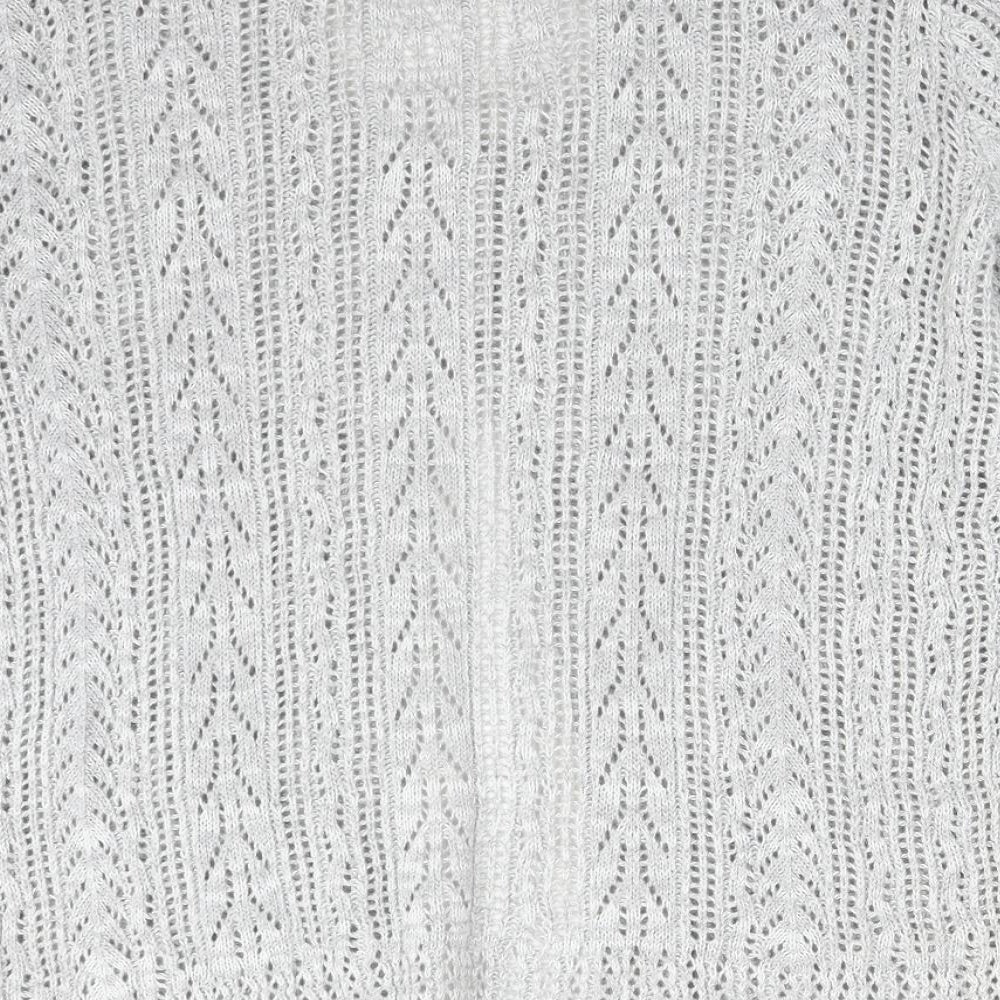 Womens UK Size M PURE & NATURAL Grey Cardigan Jumper