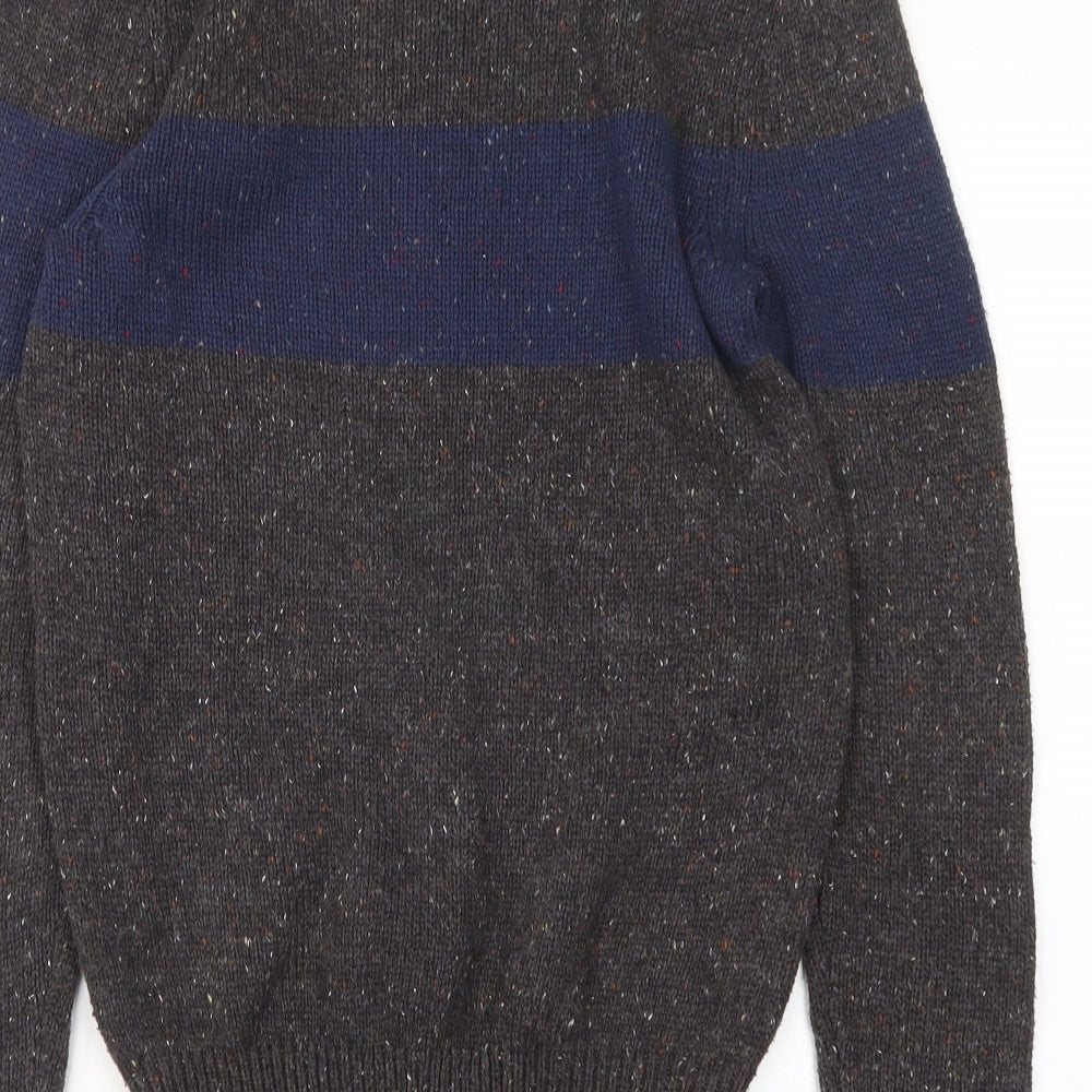 Primark Mens Multicoloured Round Neck Polyester Pullover Jumper Size XS