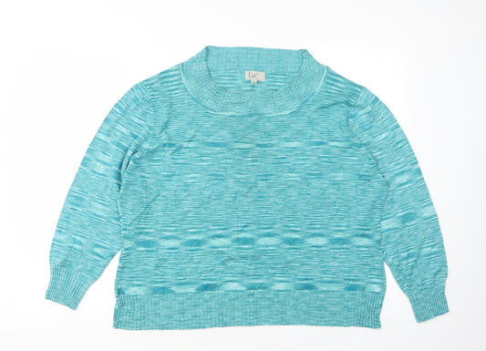 Womens UK Size 2XL Klass Green Pullover Jumper
