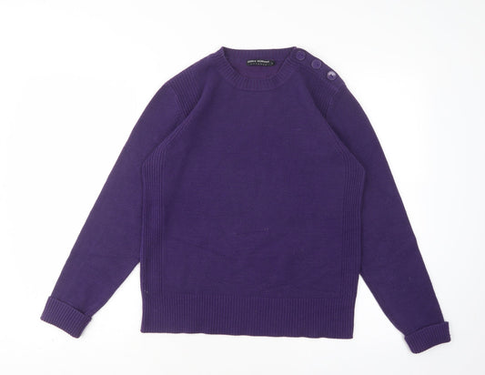 Womens UK Size L Debbie Morgan Purple Pullover Jumper