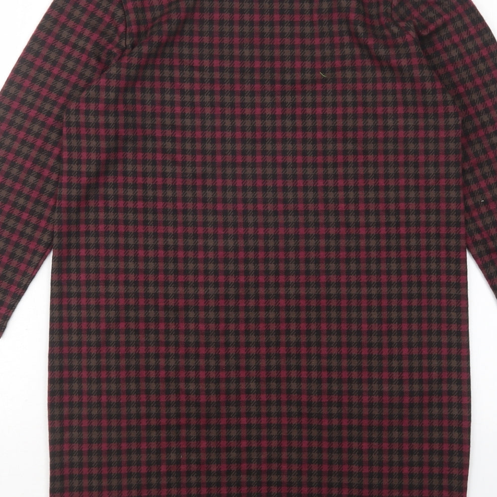 TU Womens Multicoloured Polka Dot Polyester Jumper Dress Size 8 Round Neck