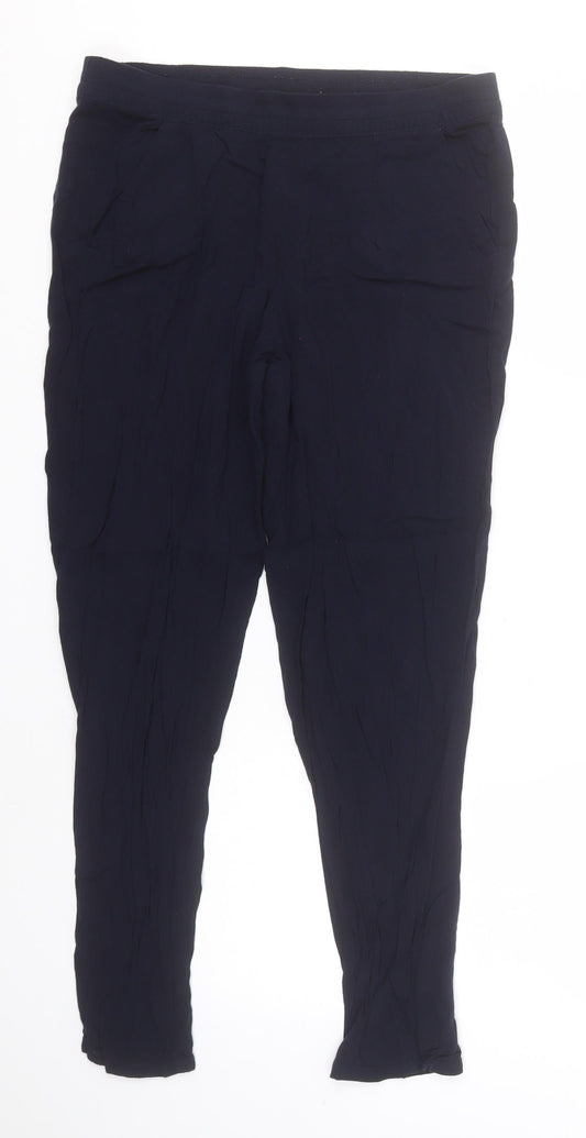 Womens UK Size 6 Divided Regular Fit Blue Trousers