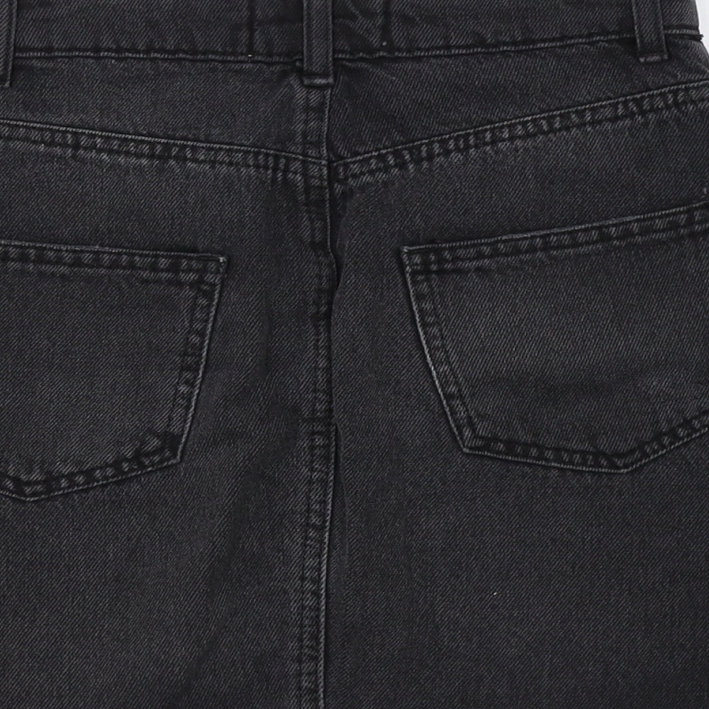 Miss Selfridge Womens Black Cotton Maxi Set Size 4 Button