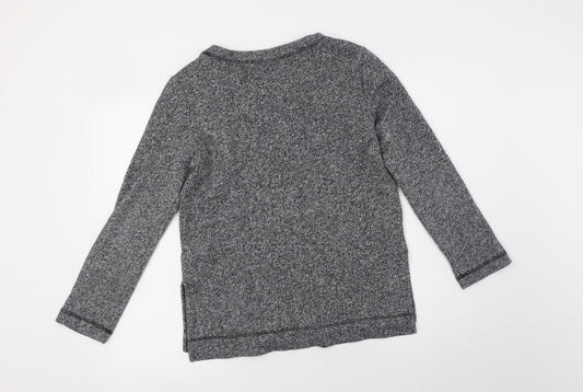 H&M Womens Grey Cotton Pullover Sweatshirt Size S