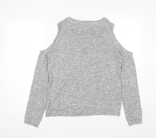 Womens UK Size 10 Matalan Grey Pullover Jumper