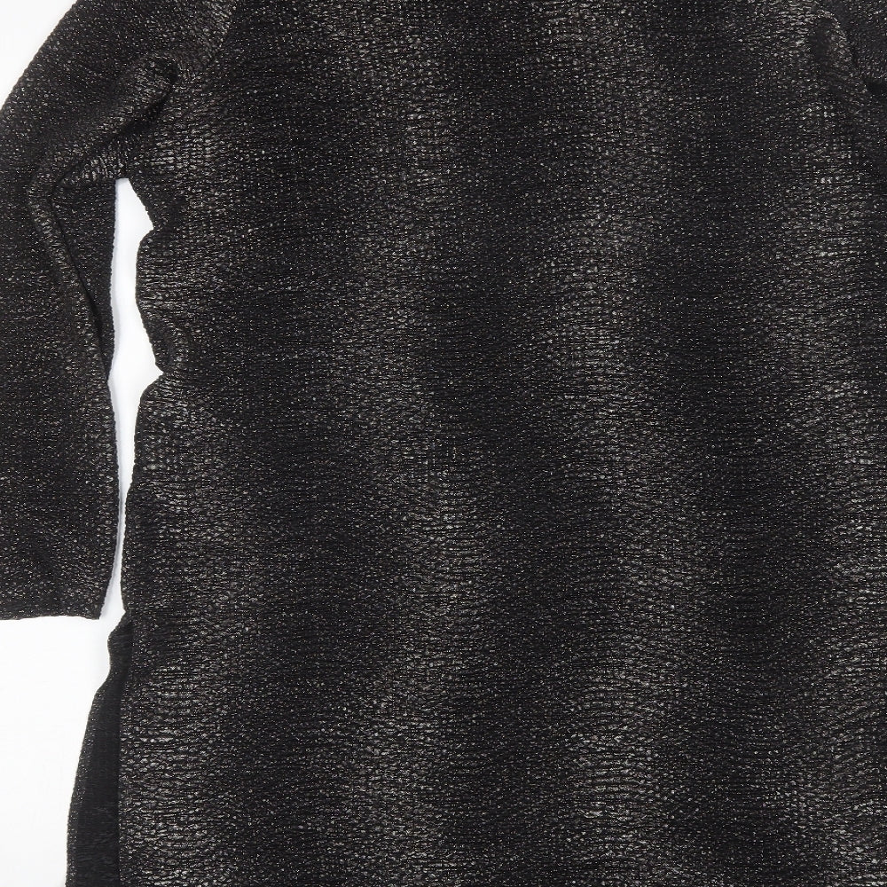 Womens UK Size S Oasis Black Shrug Jumper