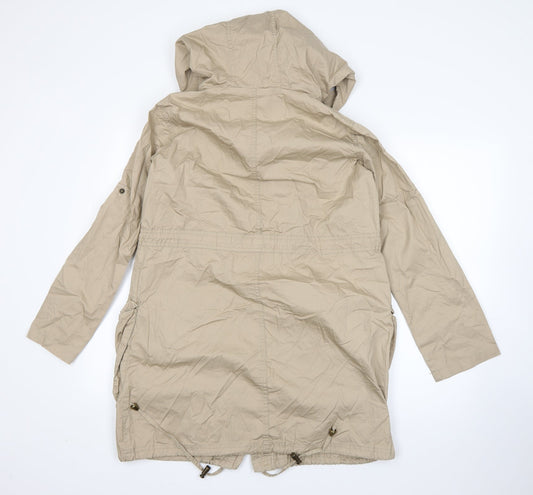 New Look Womens Beige Overcoat Coat Size 8