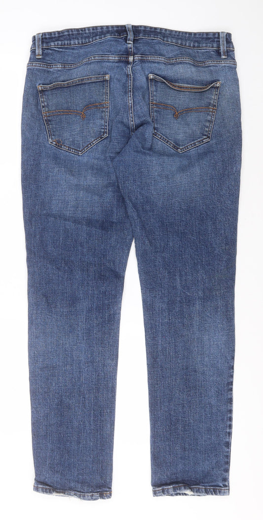 NEXT Womens Blue Camel Straight Jeans Size 36 L30 in Slim