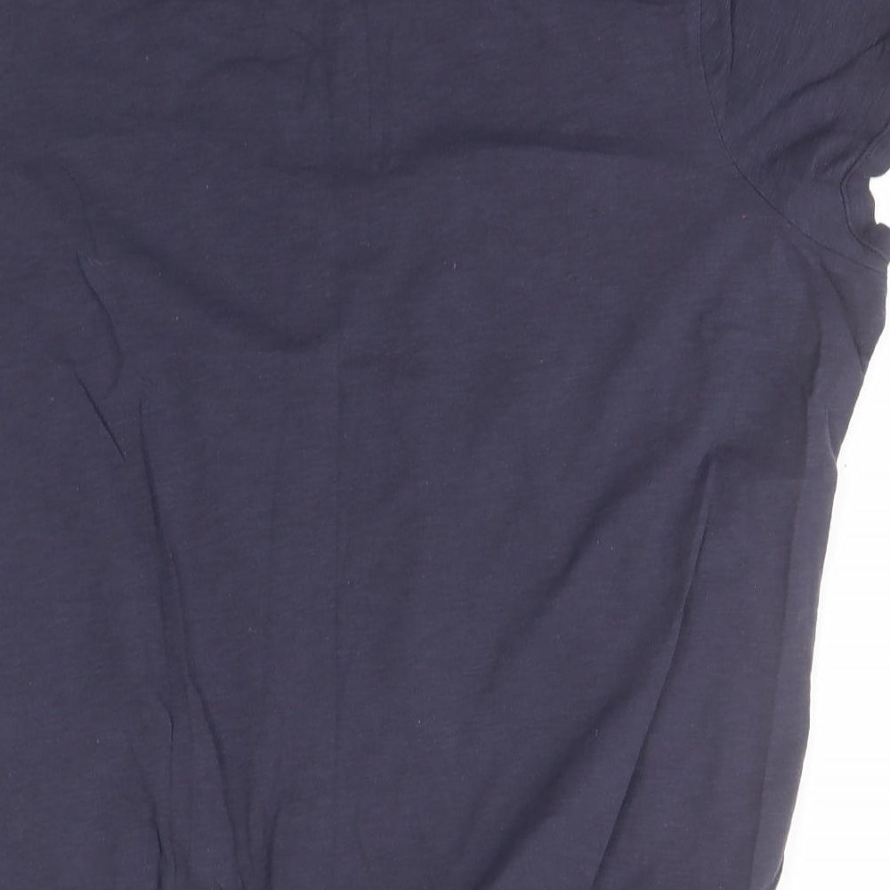 Womens UK Size Preworn Blue Basic T-Shirt