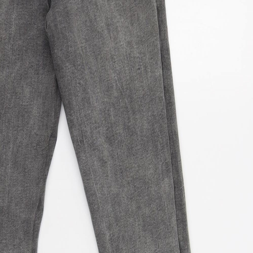 Primark Womens Grey Cotton Jegging Jeans Size 10 L28 in Regular Button