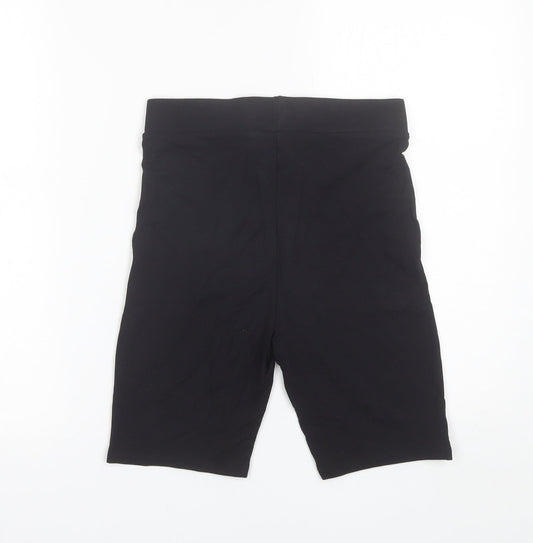 COLLUSION Womens Black  Polyester Biker Shorts Size 8 L8 in Regular