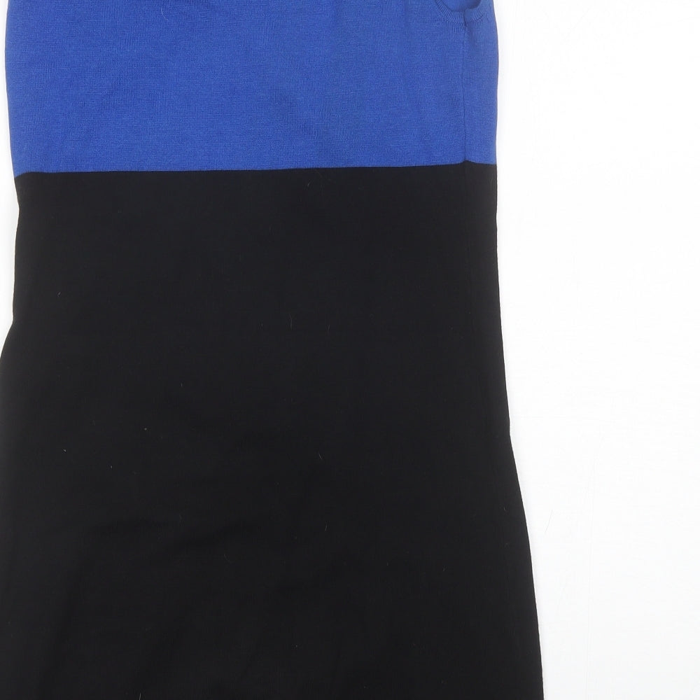 B-Soul Womens Black Viscose Mini Size 12 One Shoulder