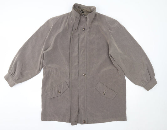 Womens UK Size 16 Telemac Grey Overcoat
