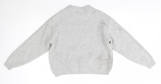 Womens UK Size XS H&M Grey Pullover Jumper