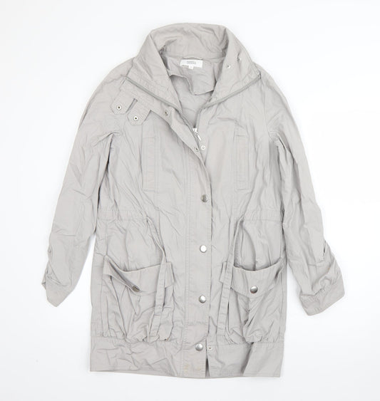 Womens UK Size 8 M&S Grey Overcoat