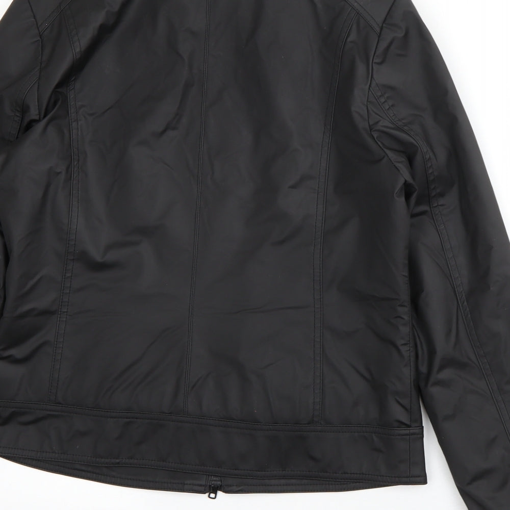 New Look Womens Black Jacket Size 12 Zip