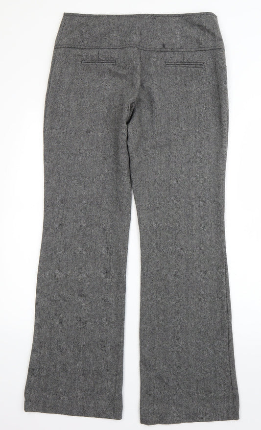 George Womens Grey Polyester Dress Pants Trousers Size 10 L30 in Regular