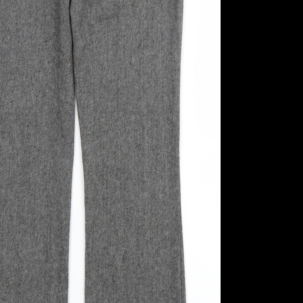 Brand and care label for George women’s grey polyester dress pants trousers, size UK 10, 30-inch leg regular