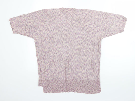 TU Womens Purple Round Neck Viscose Pullover Jumper Size 12