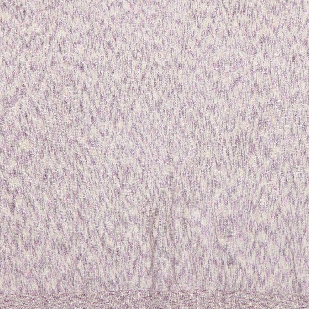 TU Womens Purple Round Neck Viscose Pullover Jumper Size 12