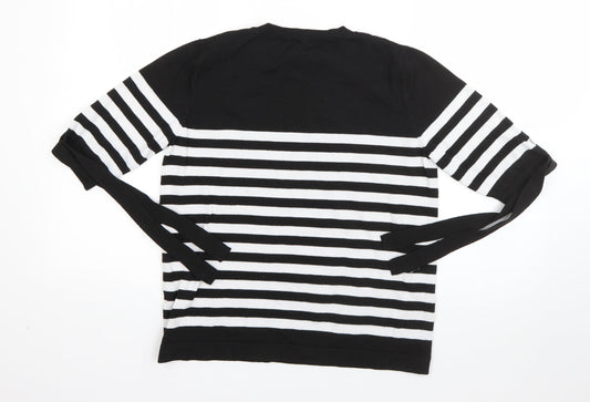 Womens UK Size 12 Papaya Black Pullover Jumper