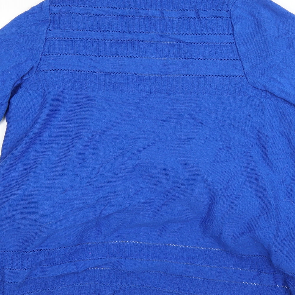 Womens UK Size M M&S Blue Cardigan Jumper