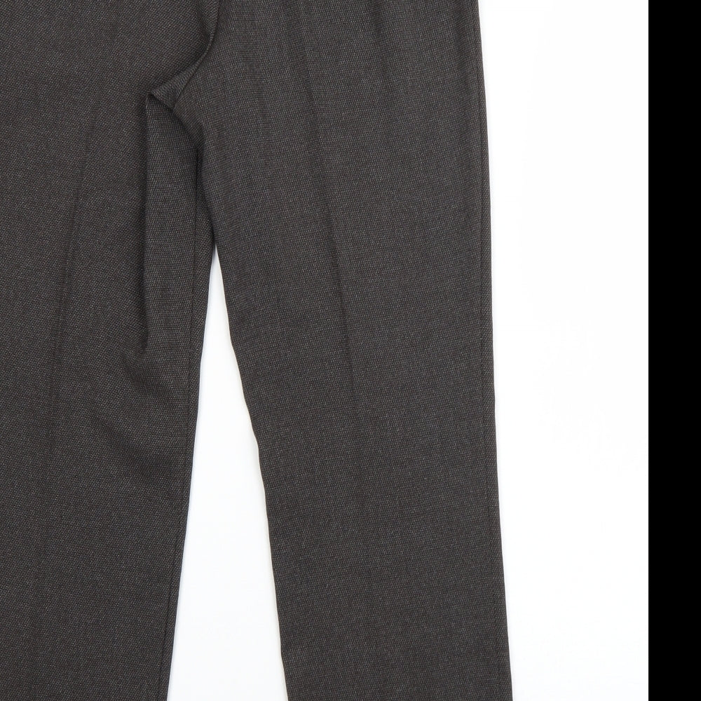 Womens UK Size 8 M&S Regular Fit Dress Pants Grey Trousers