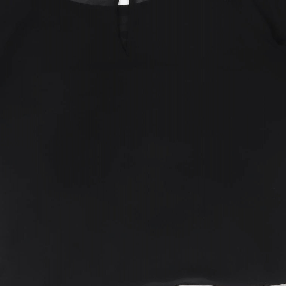 Womens UK Size 10 H&M Black Basic Blouse