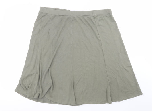 Bonmarché Womens Green  Viscose Straight & Pencil Skirt Size 22