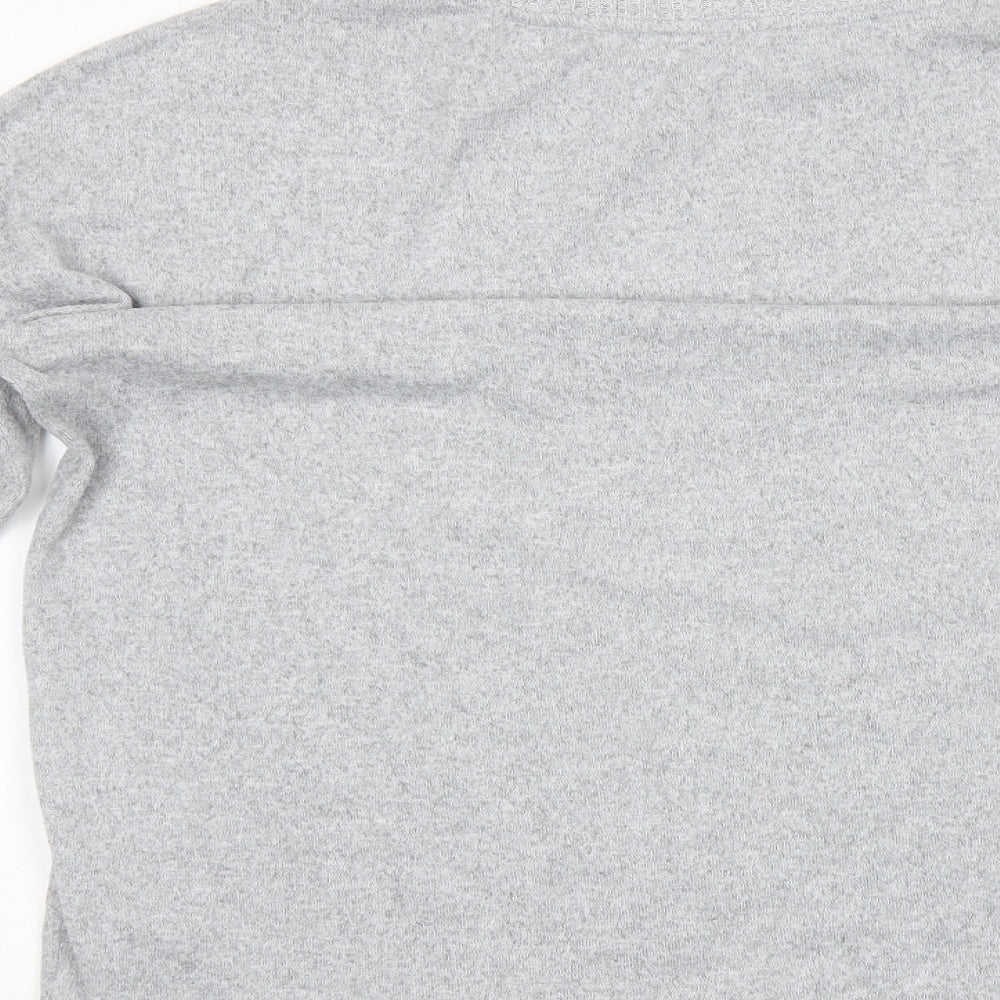 F&F Womens Grey Round Neck Polyester Pullover Jumper Size 20