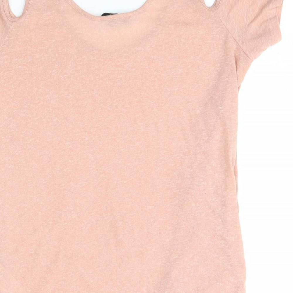 Womens UK Size 6 New Look Pink Basic Blouse