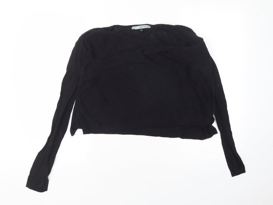 Womens UK Size S Red Herring Black Cardigan Jumper