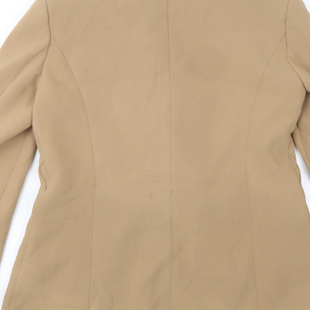 TM Womens Beige Jacket Suit Jacket Size M