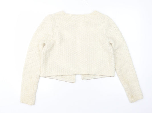 Womens UK Size S Quiz Beige Cardigan Jumper